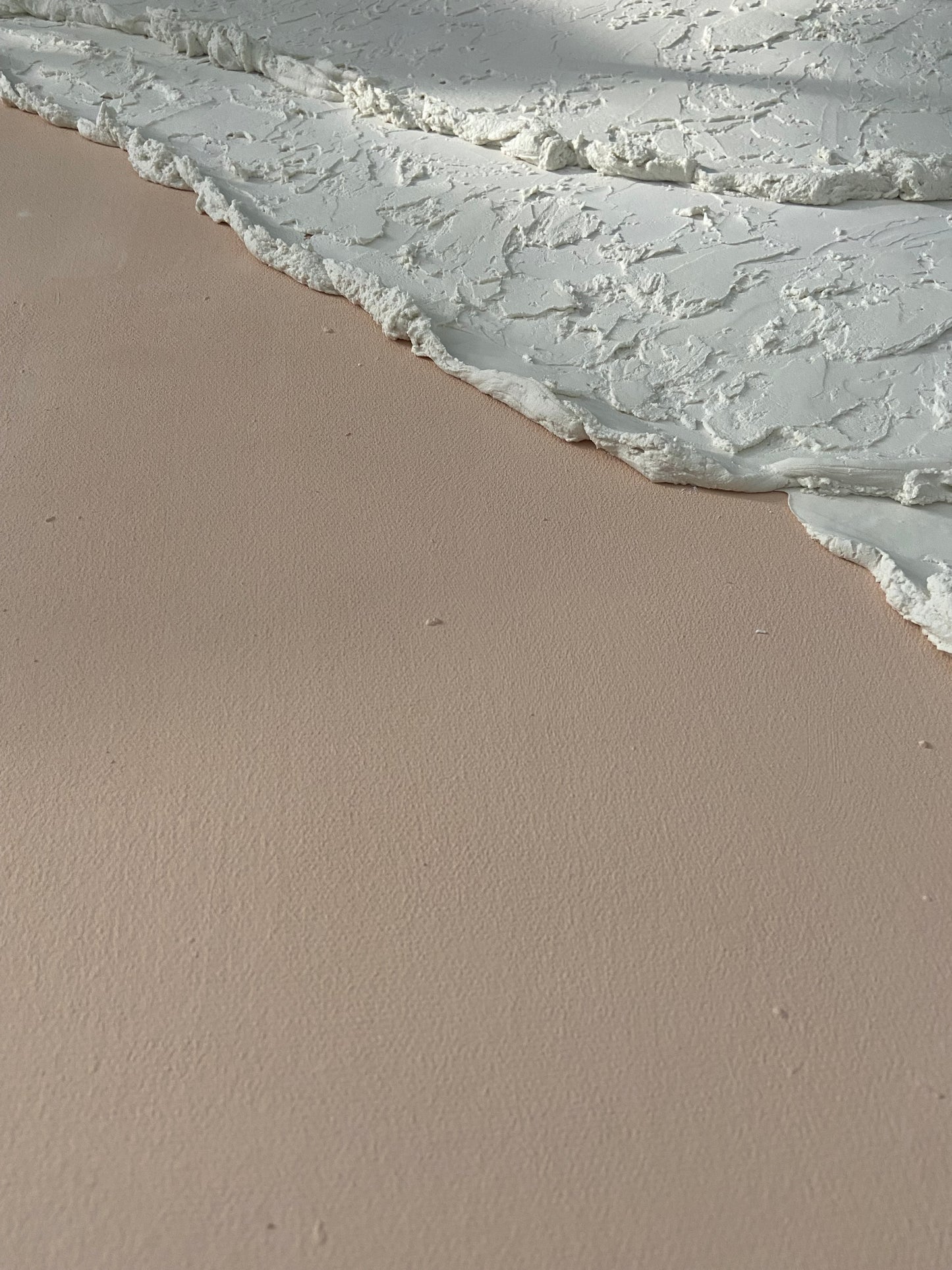 Strukturbild WAVES in Weiß/Beige