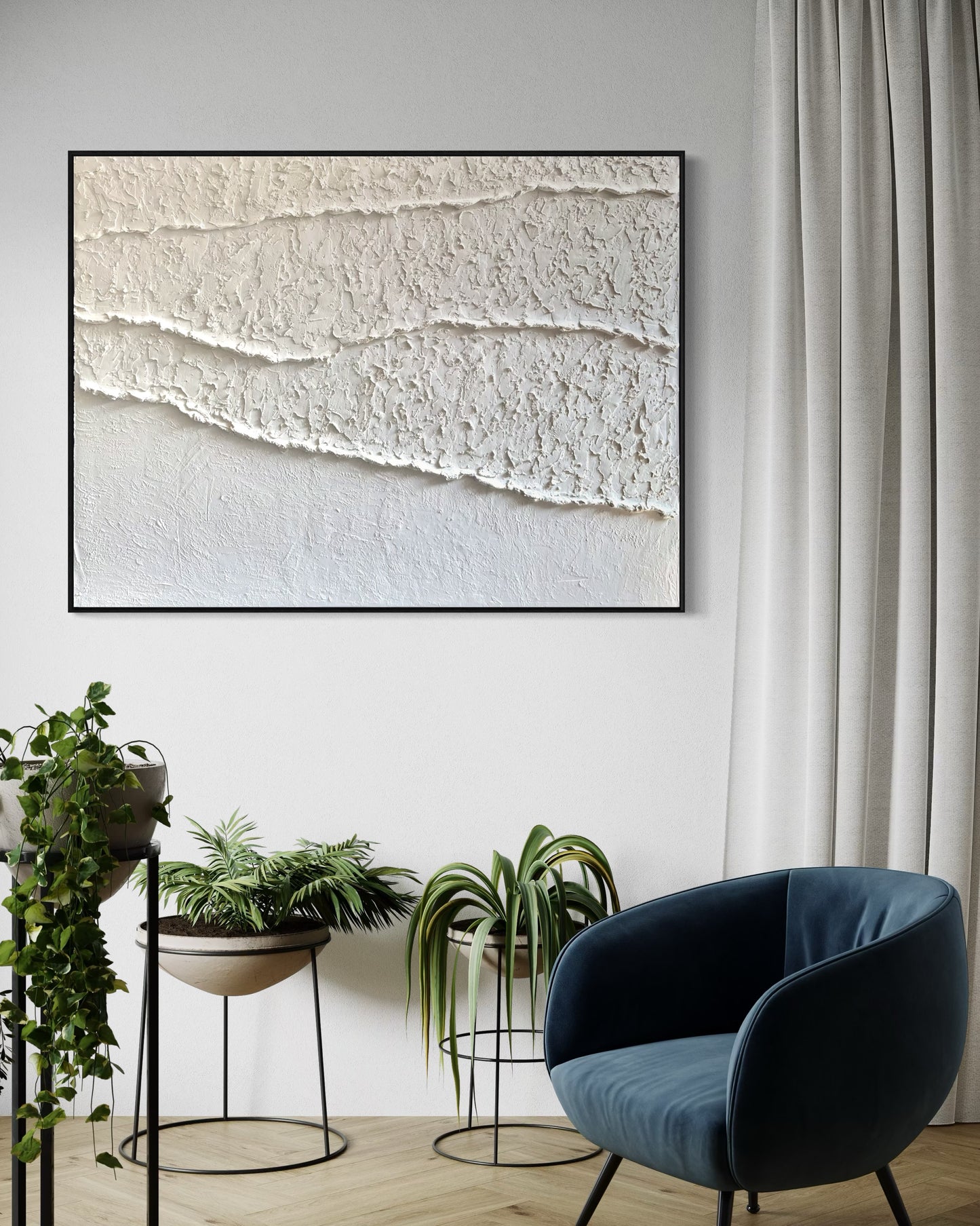 Strukturbild WAVES in Weiß