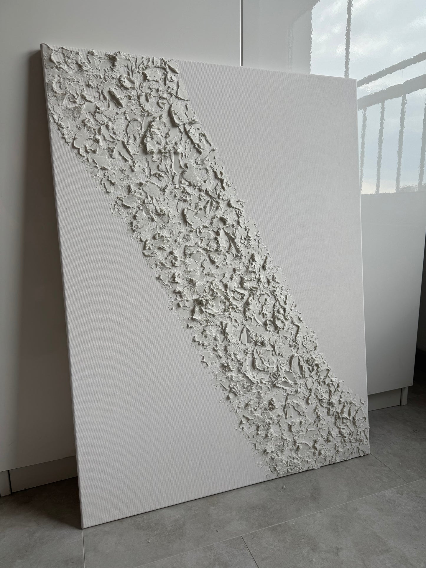 Strukturbild EROSION in Weiß