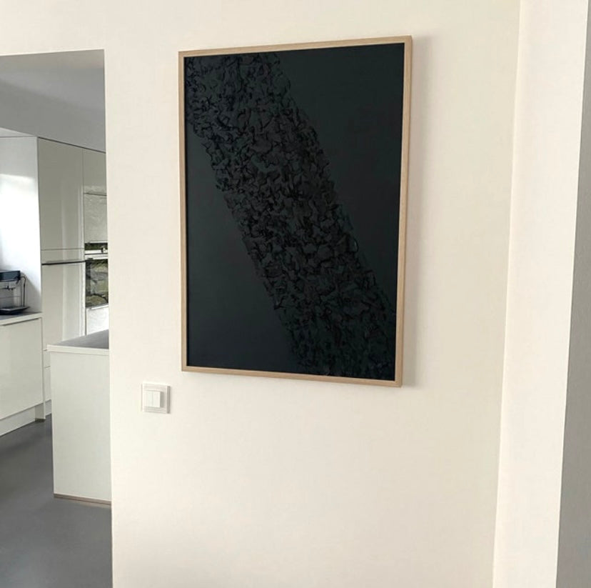 Strukturbild DIAGONAL in Schwarz